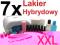 BIG ZESTAW MANICURE HYBRYDOWY 7x LAKIER LAMPA UV