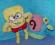 Spongebob 16cm i Slimak Gacek TY 12x14cm