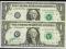 2x 1 Dollar 1988 B2 New York UNC