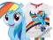 MY LITTLE PONY RAINBOW DASH KOSZULKA BLUZKA k3 122