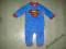 Welurkowa piżamka H&amp;M Superman roz.74