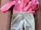 Dres różowy Baby Club 68/74 cm