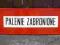 tablica emaliowana - zakaz palenia