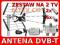 Antena DVB-T OPTICUM AX900 do 120km 34dB na 2 TV