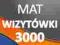 Wizytówki folia mat 3000 szt laminowane  -PRESTIŻ-