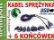 Sony Ericson Kabel / Ładowarka Sprężynka +6Wtyczek