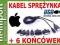 Iphone Apple Kabel / Ładowarka Sprężynka +6Wtyczek
