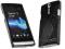 S-Line czarne elastyczne etui Sony Xperia S +folia