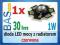 Dioda LED mocy 1W  z radiatorem - czerwona