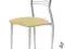 KRZESŁO K 9 BEŻOWY KUCHNIA STÓŁ CHROM ECOSKÓRA