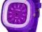 HIT - Zegarek Jelly Watch - FLOWER - FIOLETOWY