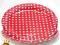 Talerzyki KROPECZKI polka dots CZERWONE 23cm 10szt