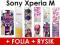 Etui gumowe FASHION Sony Xperia M +3xGRATIS