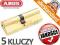 WKŁADKA ABUS Mosiądz 45/50 KLASA C ATEST 5 KLUCZY!