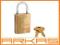 Kłódka mosiężna Master Lock 6830D 40mm MASYWNA