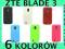 Etui RUBBER HARD ZTE BLADE 3 III V889m +folia