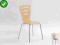 Krzesło metalowe K83 buk chromow. sklejka gięta