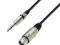 05.G91 KABEL MIKROFONOWY ADAM HALL XLR 3m 6,3mm