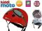 Kask Kiddimoto Czerwone Gogle Retro S, M