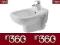 Duravit D-Code Bidet wiszący 22361500002, W-Wa