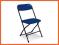 KRZESŁO SKŁADANE POLYFOLD NIEBIESKIE K 58 24h