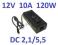 ZASILACZ IMPULSOWY DESKOP 12V 10A WTYK DC 2,1/5,5