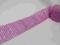 TAŚMA JASNY RÓŻOWY 6cm RÓŻ OZDOBNA DŻETY CYRKONIE