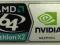 Naklejka AMD 64 ATHLON X2 NVIDIA 45x23mm (31)