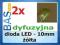 Dioda LED 10 mm - żółta _ dyfuzyjna  _2szt