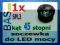 Soczewka do LED mocy 1W i 3W _ kąt 45 stopni