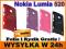 ETUI ZIRCONIA NOKIA LUMIA 520 + FOLIA + RYSIK