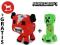 MINECRAFT CREEPER + GRZYBOWA KROWA MASKOTKA ZEST 2