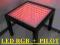 LUSTRO 3D LED w blacie - stolik na pilota