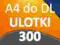 ULOTKI A4 SKŁADANE do DL 300 szt -Wysoka jakość-