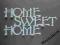*** wieszak na klucze HOME SWEET HOME biały ***