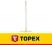 Topex Grabie ogrodowe nitowane, 16 zębów, trzonek