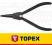 Topex Szczypce do pierścieni osadczych 180 mm, ze