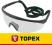 Topex Okulary ochronne, białe, regulowane zausznik