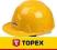 Topex Kask ochronny atestowany, żółty 82S200