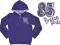 BREEZE GIRLS BLUZA z kapturem fioletowa ~ 164 cm