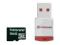 Karta pamięci microSDHC Transcend 16GB czytnik USB