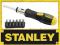 STANLEY WKRĘTAK GRZECHOTKA ŚRUBOKRĘT + BITY