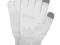 Rękawiczki do  ekranów dotykowych- białe M