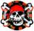 Talerzyki JOLLY ROGER czaszka urodzinowe party