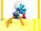 SCHLEICH SMURF NA ROWERZE BMX