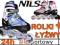 ŁYŻWOROLKI NILS rolki  łyżwy ALU KAUCZUK 2W1 38-41
