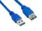 4WORLD Kabel USB 3.0 AM-AF 5.0m|niebieski