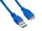 4WORLD Kabel USB 3.0 AM- Micro BM 4.0m|niebieski