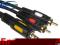 KABEL JACK 3,5mm - 2x RCA CINCH GOLD HQ dł. - 5m