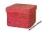 KOSZE KOSZ Z PSZENICY RED 23X23X18CM